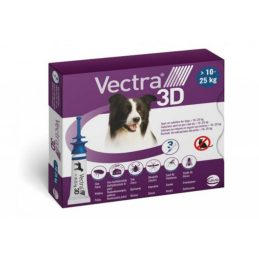 VECTRA 3D CANI 3 FIALE 10-25KG